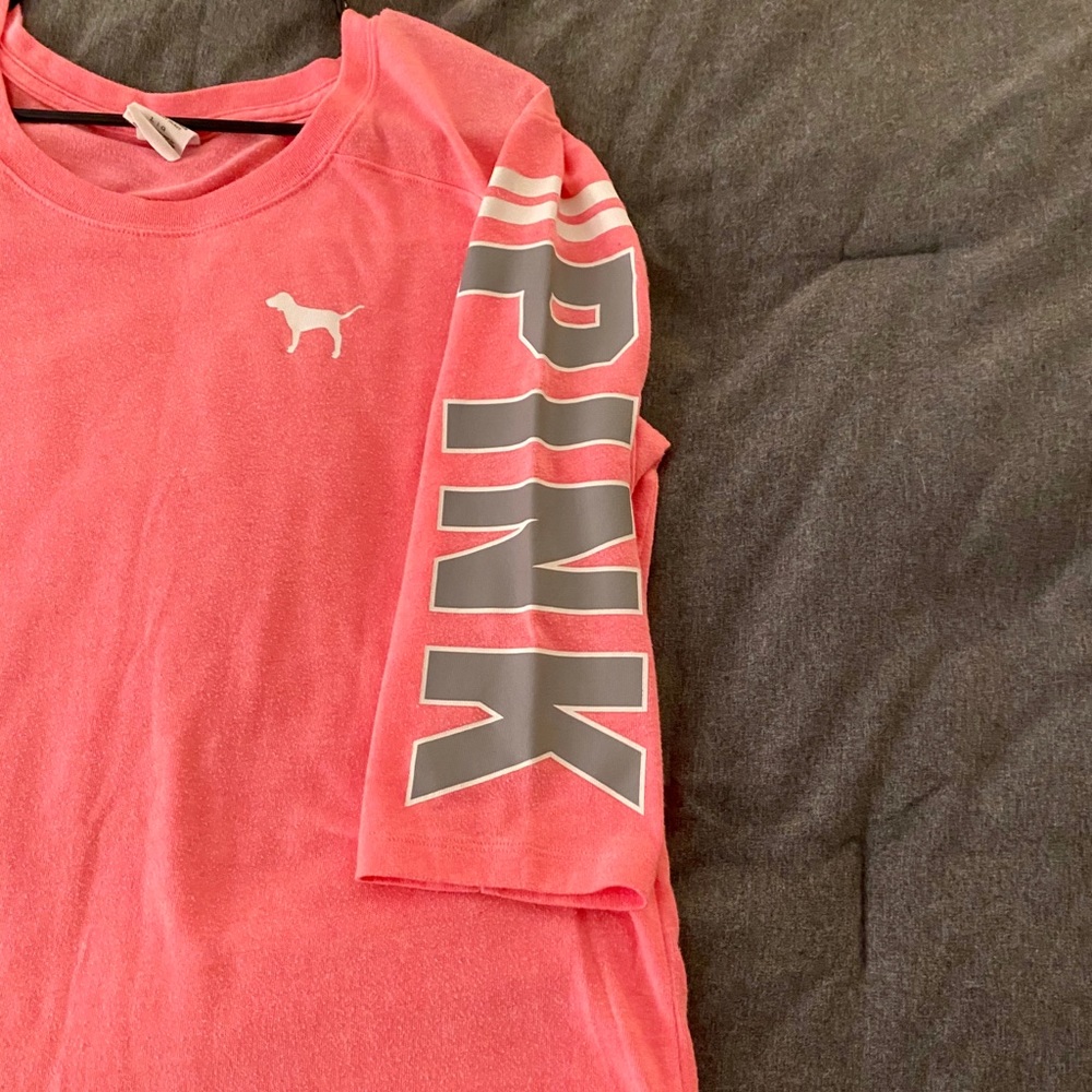 PINK 3/4 SLEEVE SHIRT USED SIZE LARGE - Picture 3 of 4